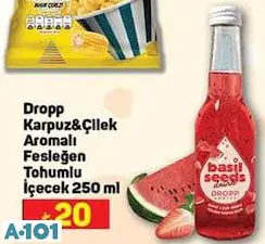 DROPP KARPUZ&ÇİLEK AROMALI FESLEĞEN TOHUMLU İÇECEK 250 ML